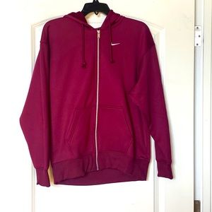 Nike burgundy bordeaux sidle fleece sweatshirt Sz XS NWT